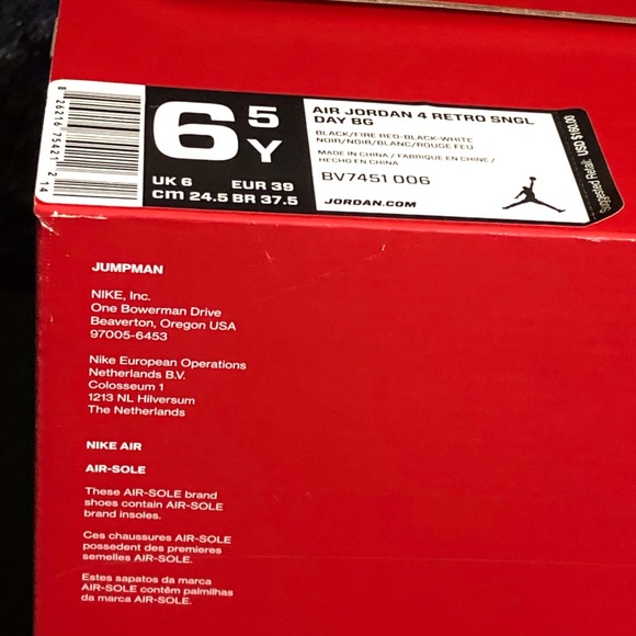 Air Jordan 4 Retro Singles Day / Tattoo GS Size 6.5 Y / Women’s 8 - Picture 13 of 15